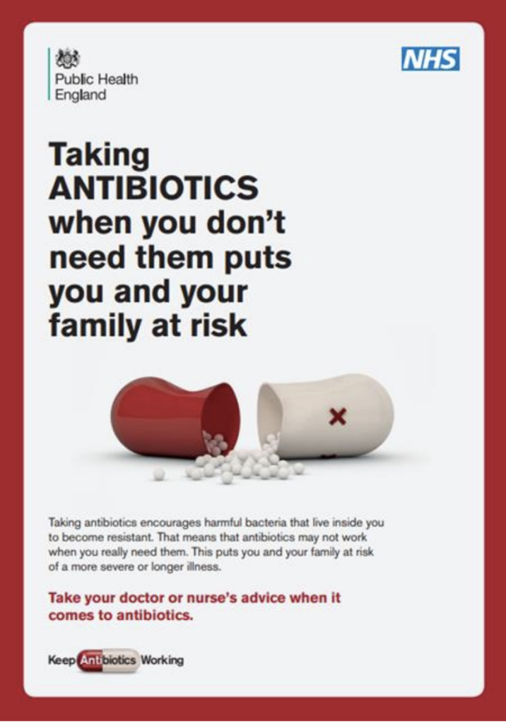 taking antibiotics when you don't need them puts you and your family at risk 